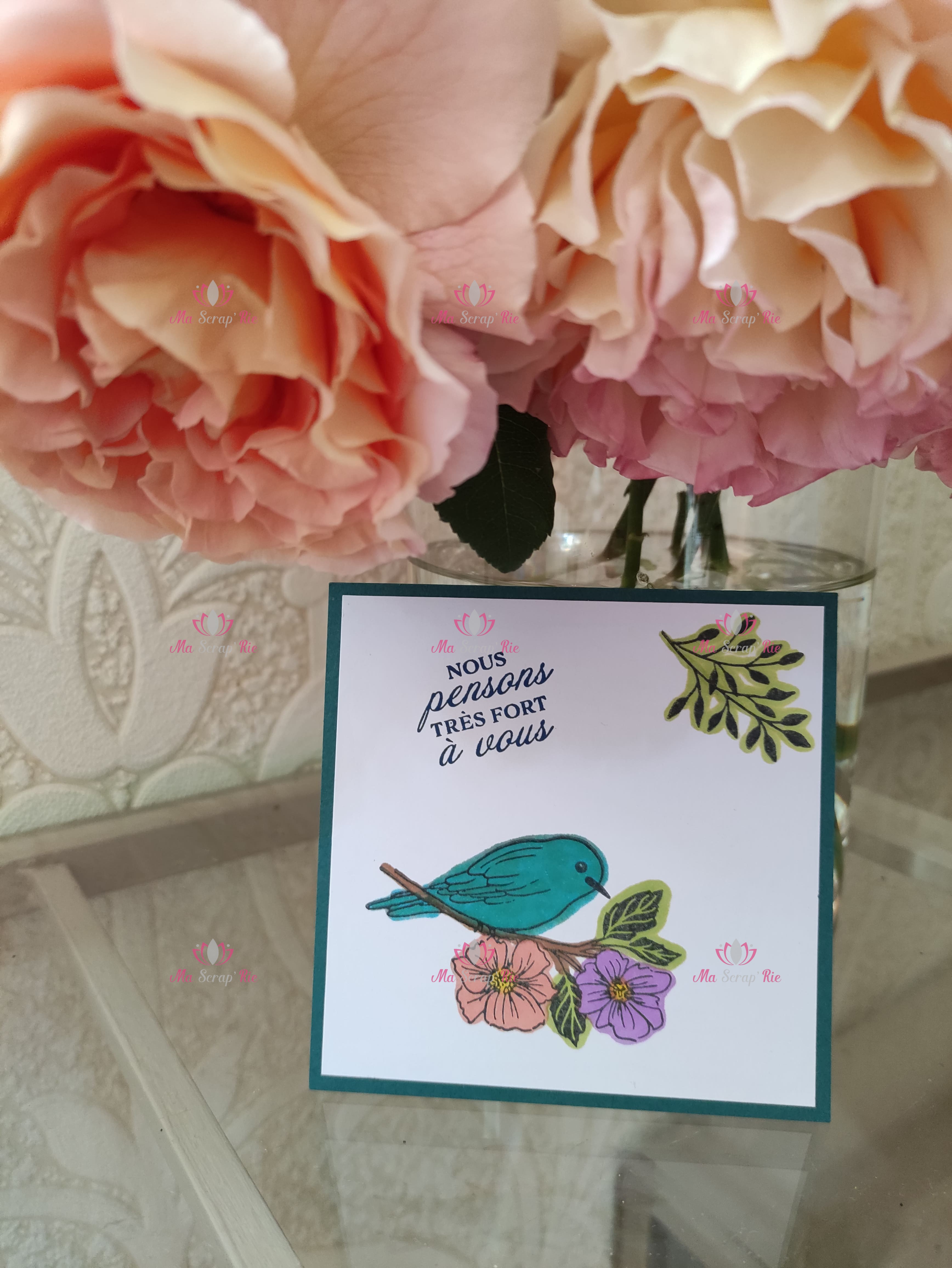 carte condoléances soutien pensée