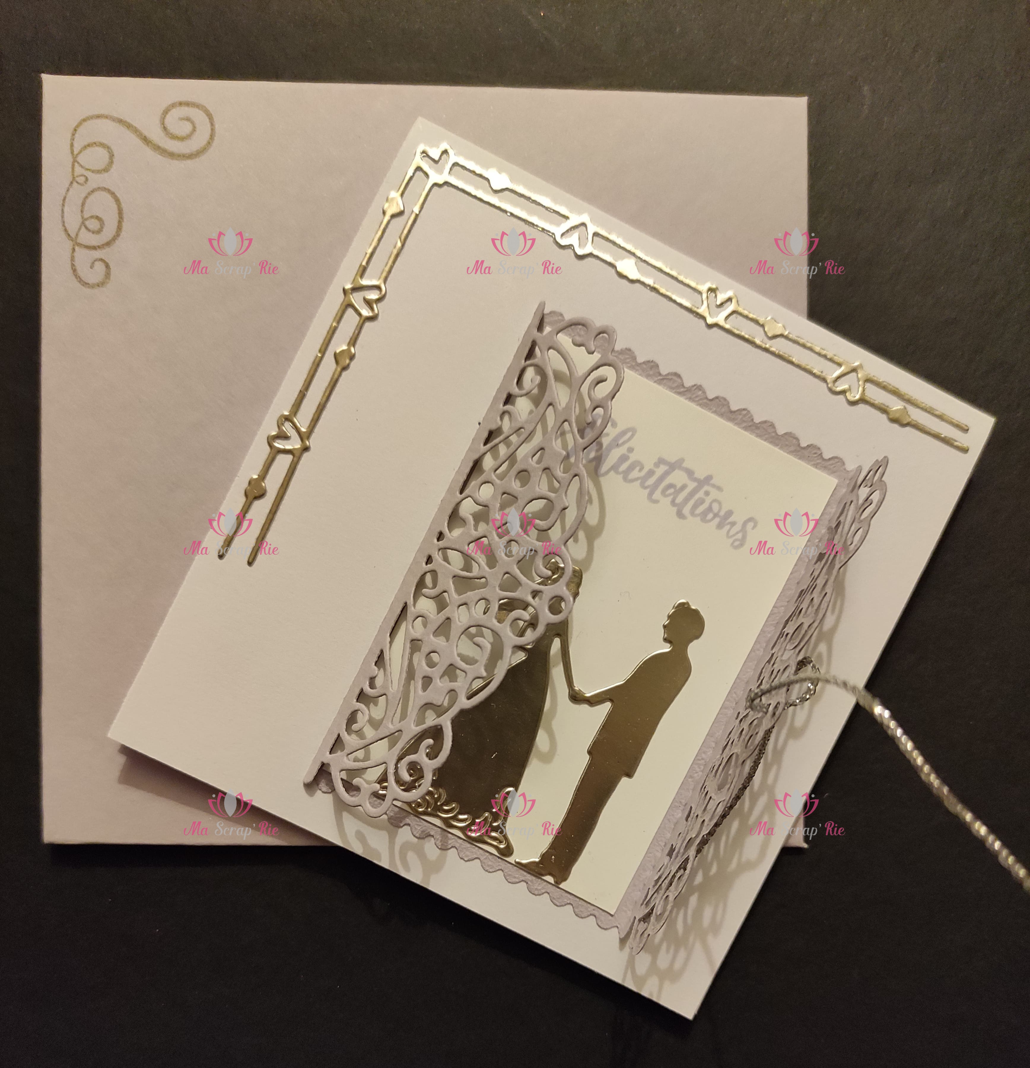carte félicitations mariage mariés couple bonheur envoyer offrir alliances